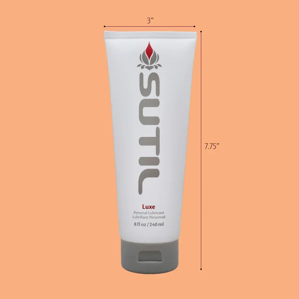 Sutil Luxe lube 8z with measurements