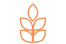 Orange oat icon on a white background