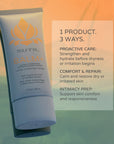 SUTIL balm tube with product usage instructions on a gradient background