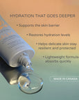 Sutil balm tube with product details on a gradient background
