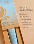 SUTIL Balm+ packaging with product and list of ingredients on a beige background